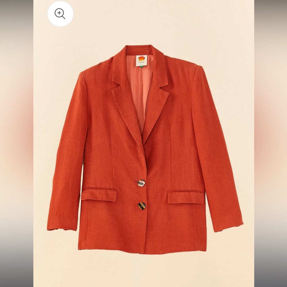 FARM Rio Orange Blazer - Picture 8 of 11